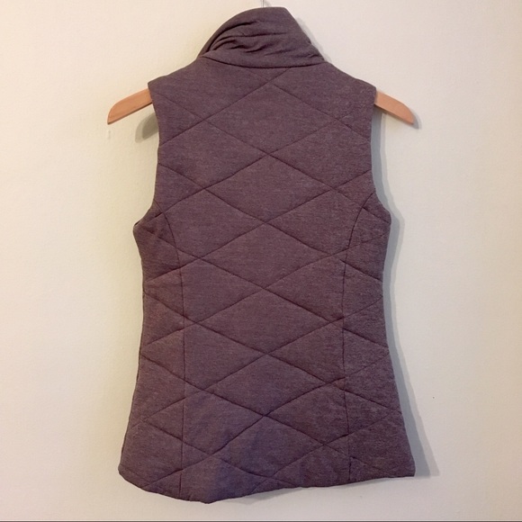 Athleta Quilted Vest Heather Purple Icecap XXS - Picture 4 of 8